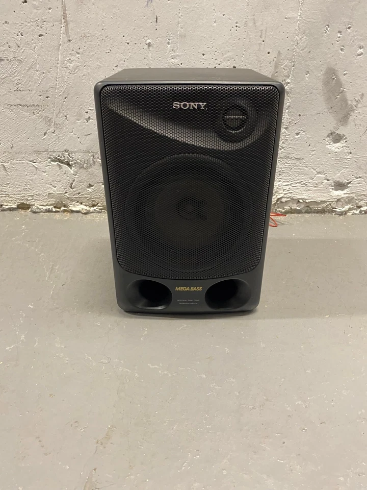 Sony Mega Bass Dual Cone Twin Duct Speaker System Tested Working – Great Sound - image 2 of 4