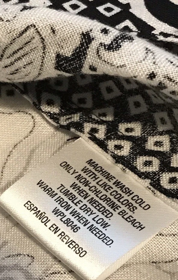 LINO CHARTER CLUB LUX PETITE PM TOP/BLUSA ABOTONADA NEGRA BLANCA 3/4 SLV USADA EN EXCELENTE CONDICIÓN Foto 3 de 4