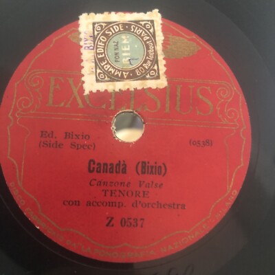 78 Giri 15 Cm. Excelsius Tenor Singt Lied Sorglos & Kanada