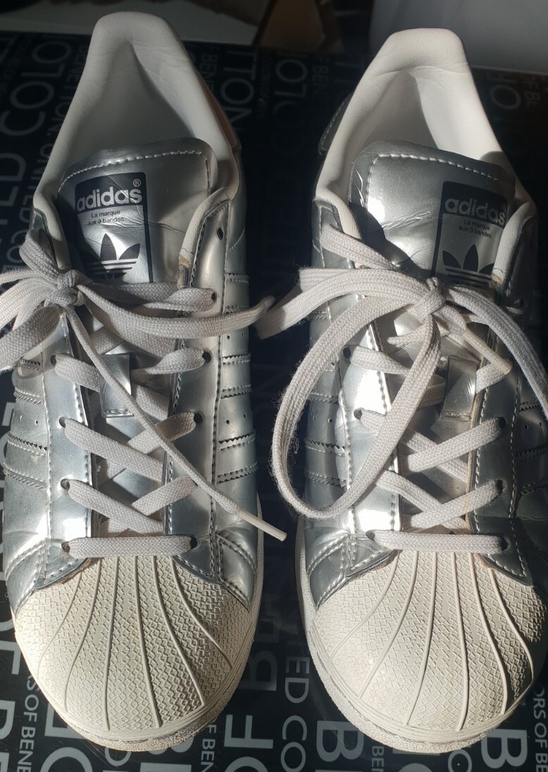 ADIDAS ORIGINALS SUPERSTAR SILVER /METALLIC SILVER