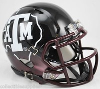 Texas A&m Aggies Alternate Black 2012 Ncaa Revolution Speed Mini Football Helmet Texas A&m Aggies Alternate Black 2012 Ncaa Revolution Speed Mini Football Helmet
