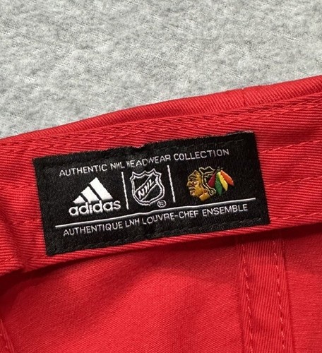 Chicago Blackhawks Hat Mens Adjustable Adidas x NHL Authentic Headwear 2017 - Picture 6 of 8