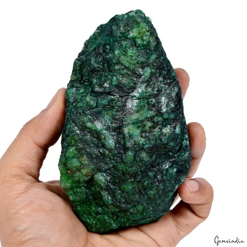 3420 kt natürlicher brasilianischer grüner Smaragd roher rauer Bergkristall Mineralien riesiger Edelstein - Bild 4 von 6