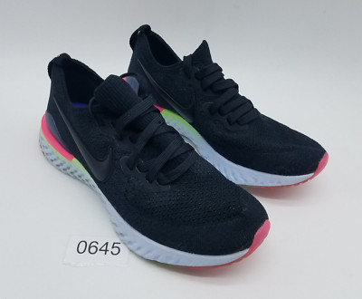 Nike Epic React Flyknit 2 Women's Size 8.5 Running Shoes Black Sapphire