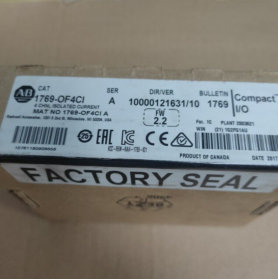 1769OF4CI Ser A Analog Output Module AllenBradley New Factory Sealed