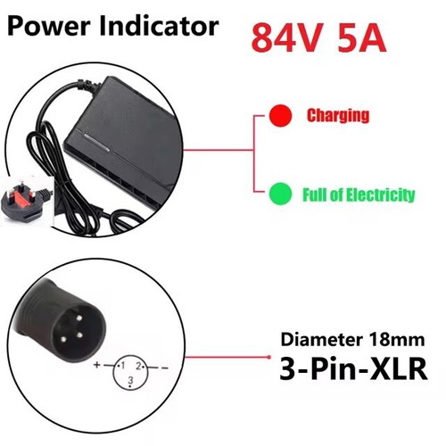 72V 20S Li-ion Battery Charger For Electric Scooter E-bike Lead Acid Battery 5A - Picture 33 of 33