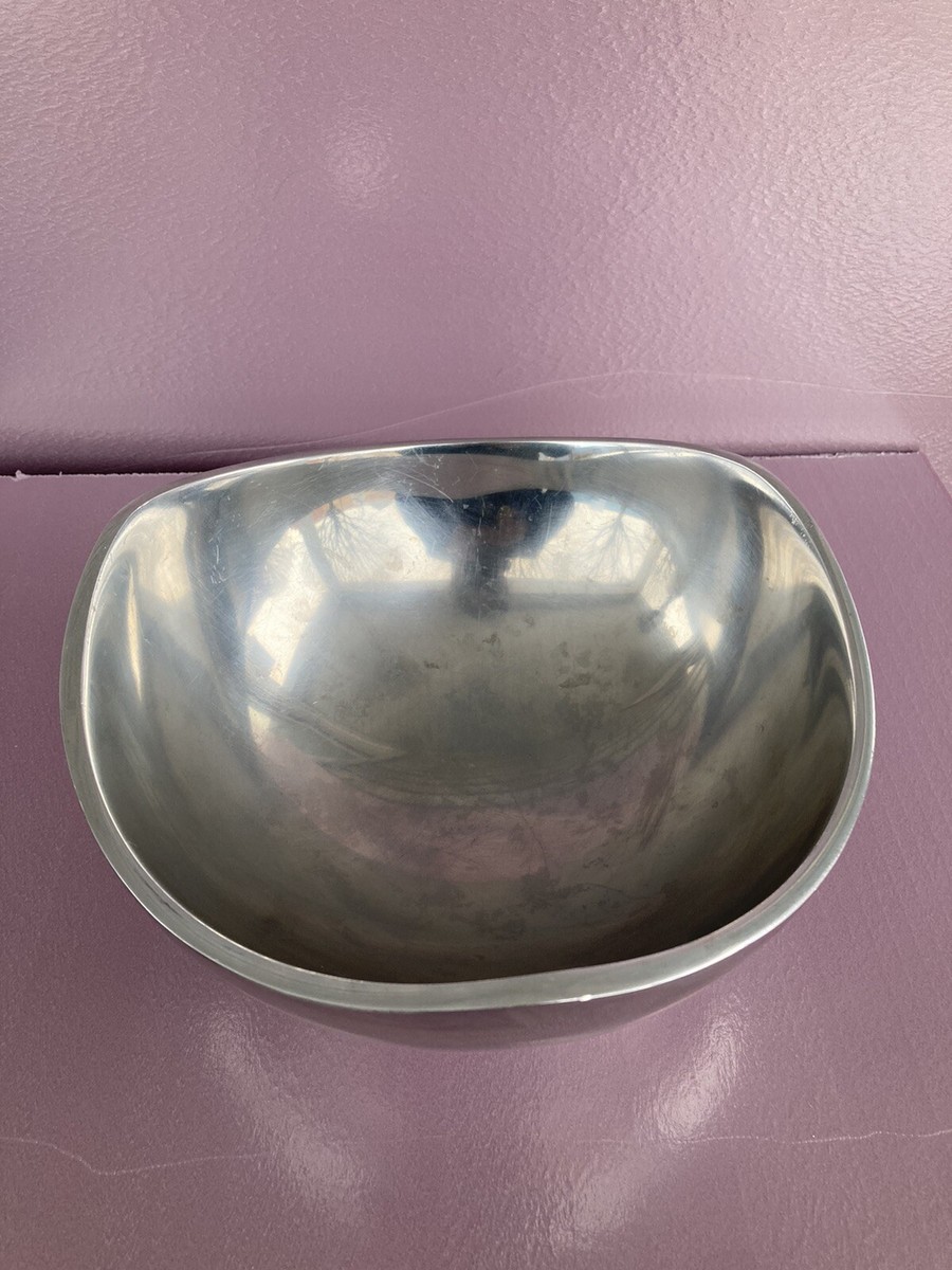 Nambe 527 Tri-corner Bowl 9” Silver | eBay