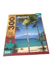 Jigsaw Puzzle Hawaii Beach 300 Large Pieces Mountains Sand Palm Trees Tropics