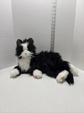 JOY FOR ALL Companion Pet Senior Lifelike Animatronic Black Tuxedo Cat WORKS