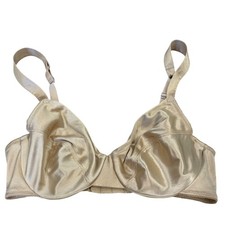 Victorias Secret Vintage Second Skin Liquid Satin Underwire Bra 34C Champagne Be