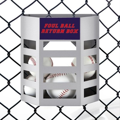 Yaocom 1 Pcs Baseball Foul Ball Return Box for 9.84 x 4.92 x 8.86'', gray 