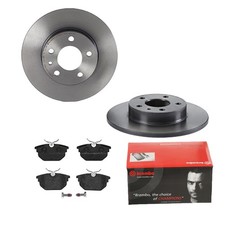 BREMBO BREMSSCHEIBEN COATED Ø240 + BREMSBELÄGE HINTEN FÜR ALFA ROMEO SPIDER 