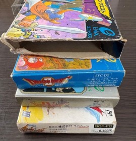 Famicom software 4-piece set Dragon Quest 1.2.4 Final Fantasy III