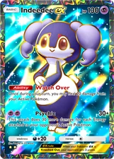 Pokemon Pocket TCG Trading Card 2 Star Full Art Indeedee EX Mega Rising DIGITAL