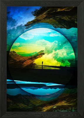 Sphere Reality Gerahmtes Wandbild Poster Leinwanddruck Bild