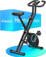 MERACH Heimtrainer Fahrrad Klappbar, Hometrainer Fahrrad mit LCD Monitor