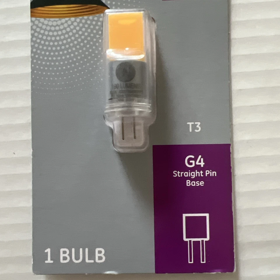 GE LED Light Bulb T3 190 Lumens G4 Straight Pin Base Non-Dimmable - Image 2 of 4