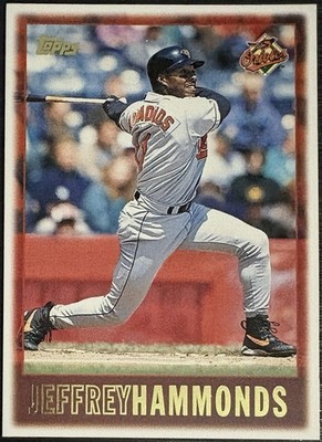 1997 Topps #438 Jeffrey Hammonds Baltimore Orioles Baseball Card