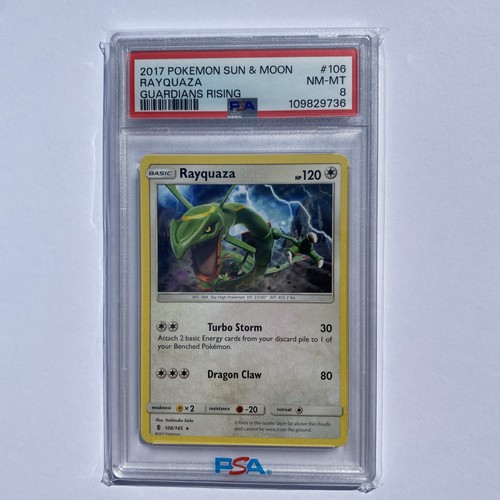 Rayquaza graded PSA 8 for sale on eBay