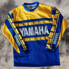 Yamaha Vintage Moto Style Retro Replica Motocross Jersey MX Enduro LARGE