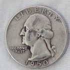 1950 S Washington Quarter in VF Condition