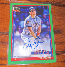 Topps 2026 Series 1 1991 Topps Baseball Autographs Tim Salmon #91A-TS /99