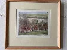 Limited edition framed print 'In The Chalk Downs' by Glyn Marsh.