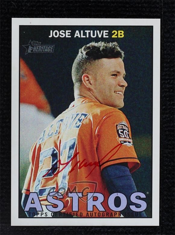 2016 Topps Heritage Real One Special Edition Red Ink /67 Jose Altuve Auto 06bg