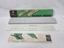 Faber-Castell 57/87 Rietz Slide Rule in clear plastic case with instructions