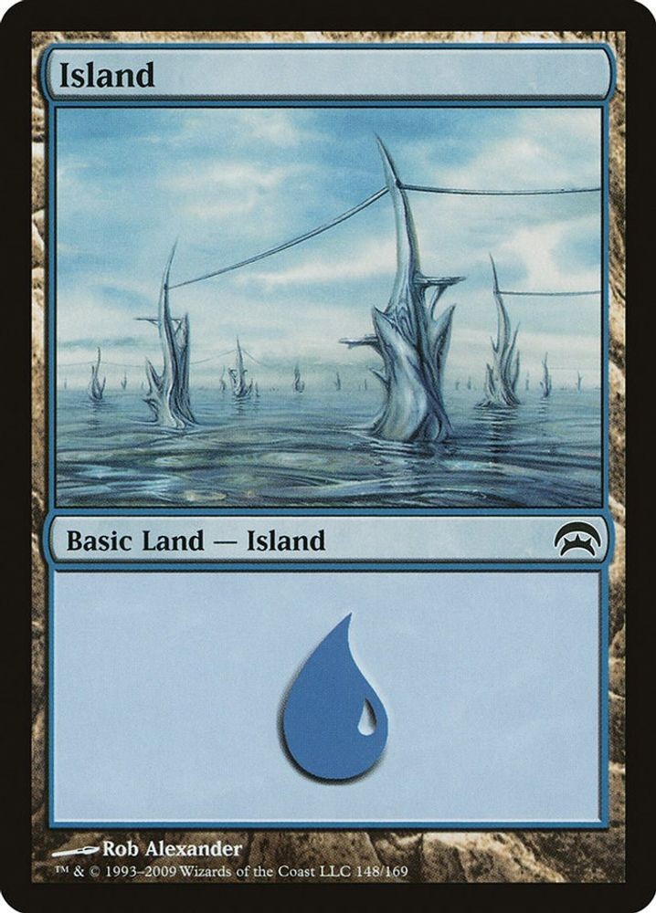 2009 Magic: The Gathering: Planechase - Island 148 (#148, L, Lightly Played)
