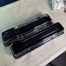 Nos Vintage Bb Performance Small Block Chevy Power Sbc Valve Covers Chrome