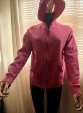 Carhartt Women  s Pink Full Zip Hooded Fleece Hoodie w/ Pockets Size S
