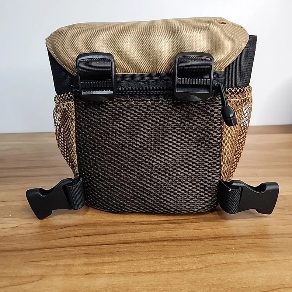 Arnés binocular Vortex GlassPak frontal nailon bronceado estuche de almacenamiento rápido de caza Foto 2 de 4