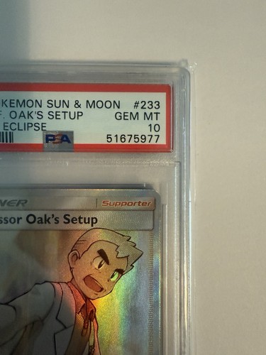 2019 Pokemon Cosmic Eclipse Professor Oak's Setup Full Art Trainer #233 PSA 10! - Bild 3 von 10