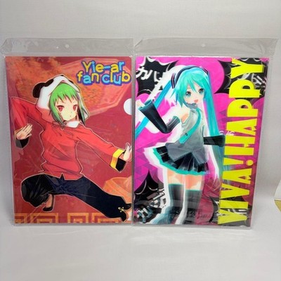 Hatsune Miku 3D Clear File A4 Size 2 Sheets