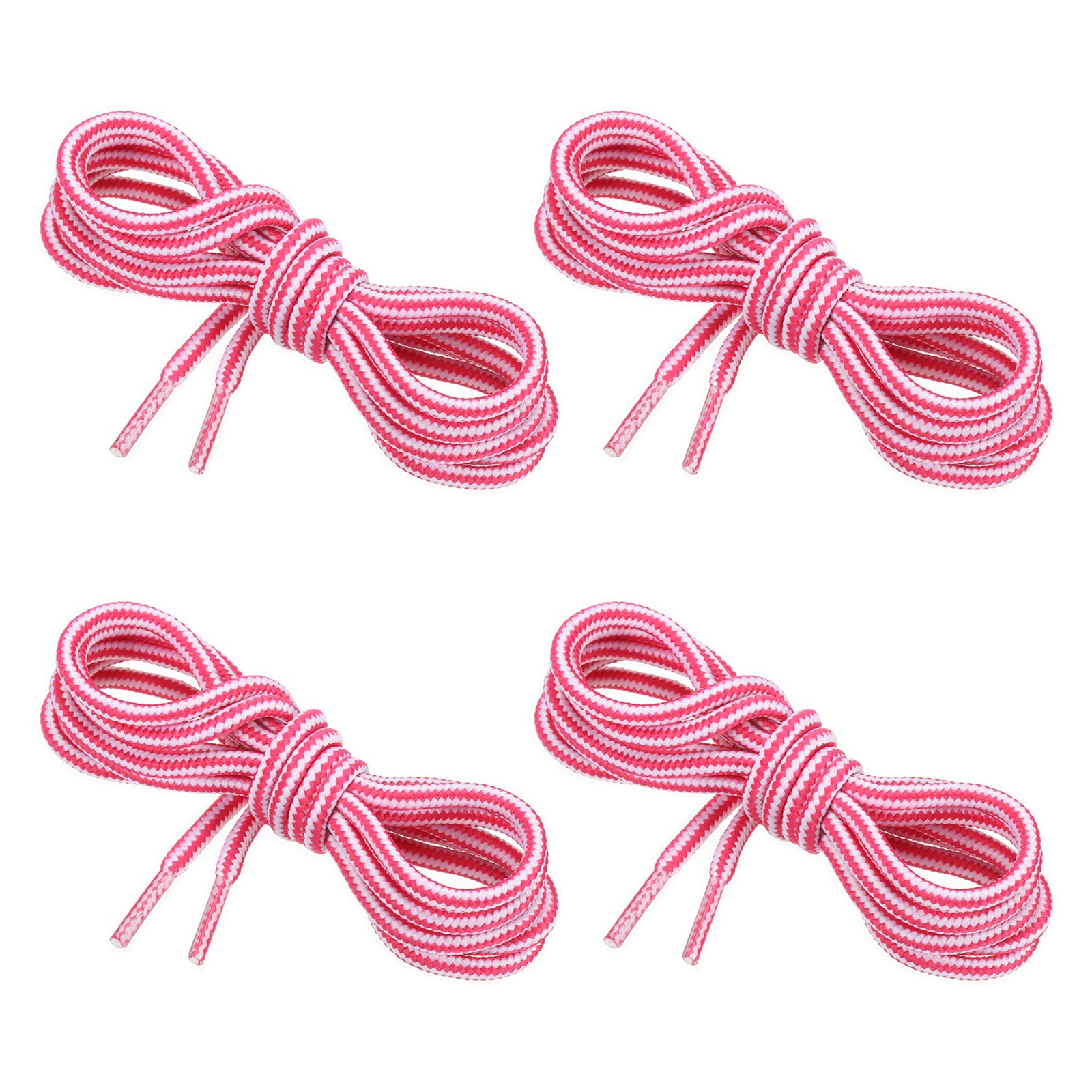 APL 4 paia di lacci per stivali rotondi 27 6 x 5 32 pollici bianco rosso