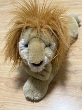 TOYS R US ANIMAL ALLEY Y2K LAYING LION RIGGSLEY STUFFED PLUSH ANIMAL 18" EUC