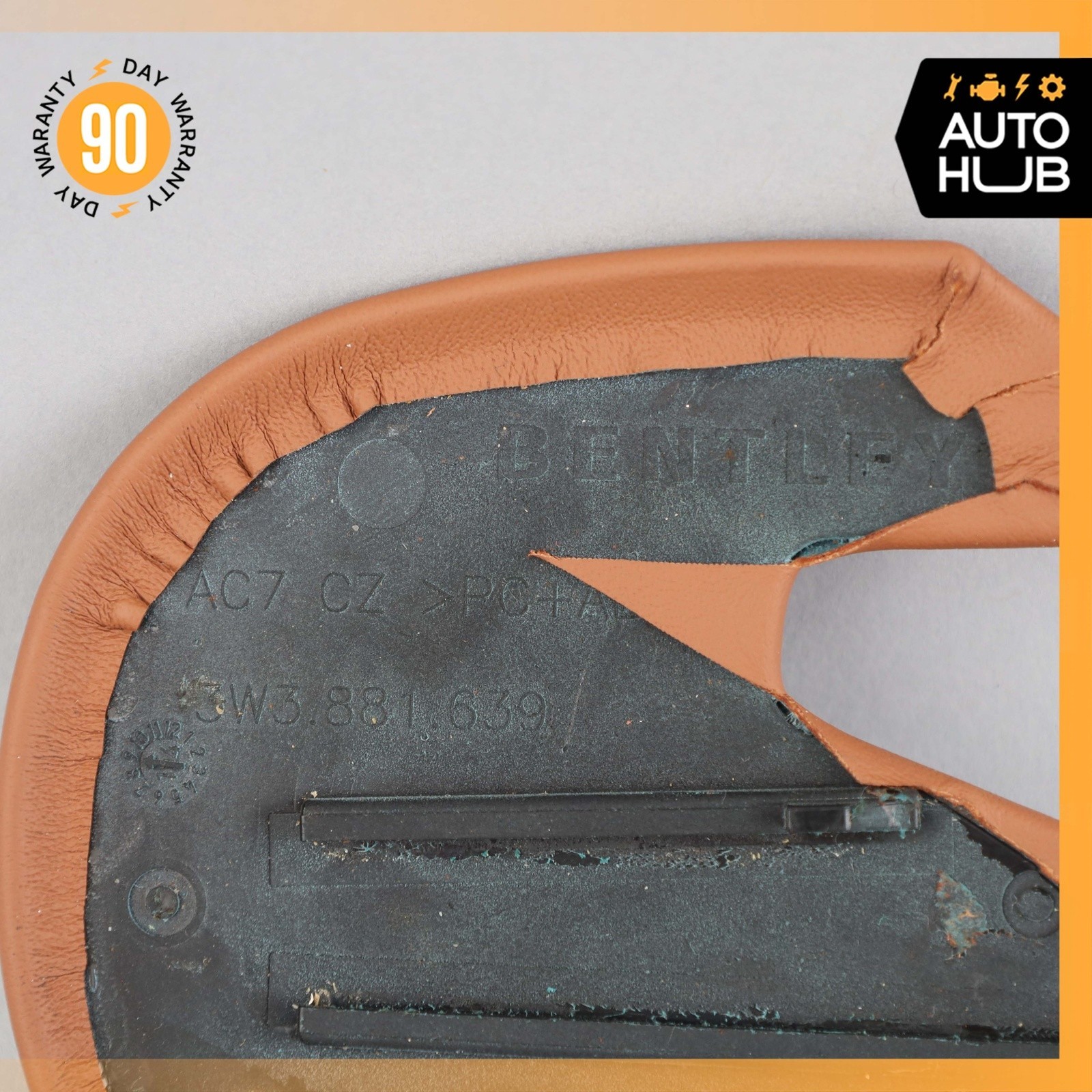 Bentley Continental GT Front Left Driver Side Seat Cover Trim Brown OEM