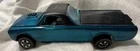 Hot Wheels Redline Custom Fleetside 1967 Aqua W/Black Interior HK Real Nice