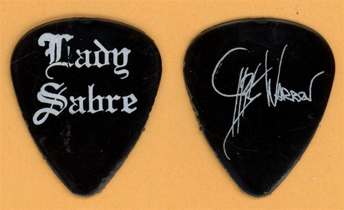 Lady Sabre Chris Warren Vintage Guitar Pick - 1989 Enchanted Tour