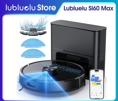 Lubluelu SL60 MAX Saug- und Wischroboter | Selbstreinigender Boden | Automatisch leer waschen trocknen