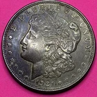 1921 Morgan Silver Dollar $1 Circulated 90%