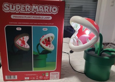 Super Mario Piranha Plant Posable Lamp mit Originalkarton