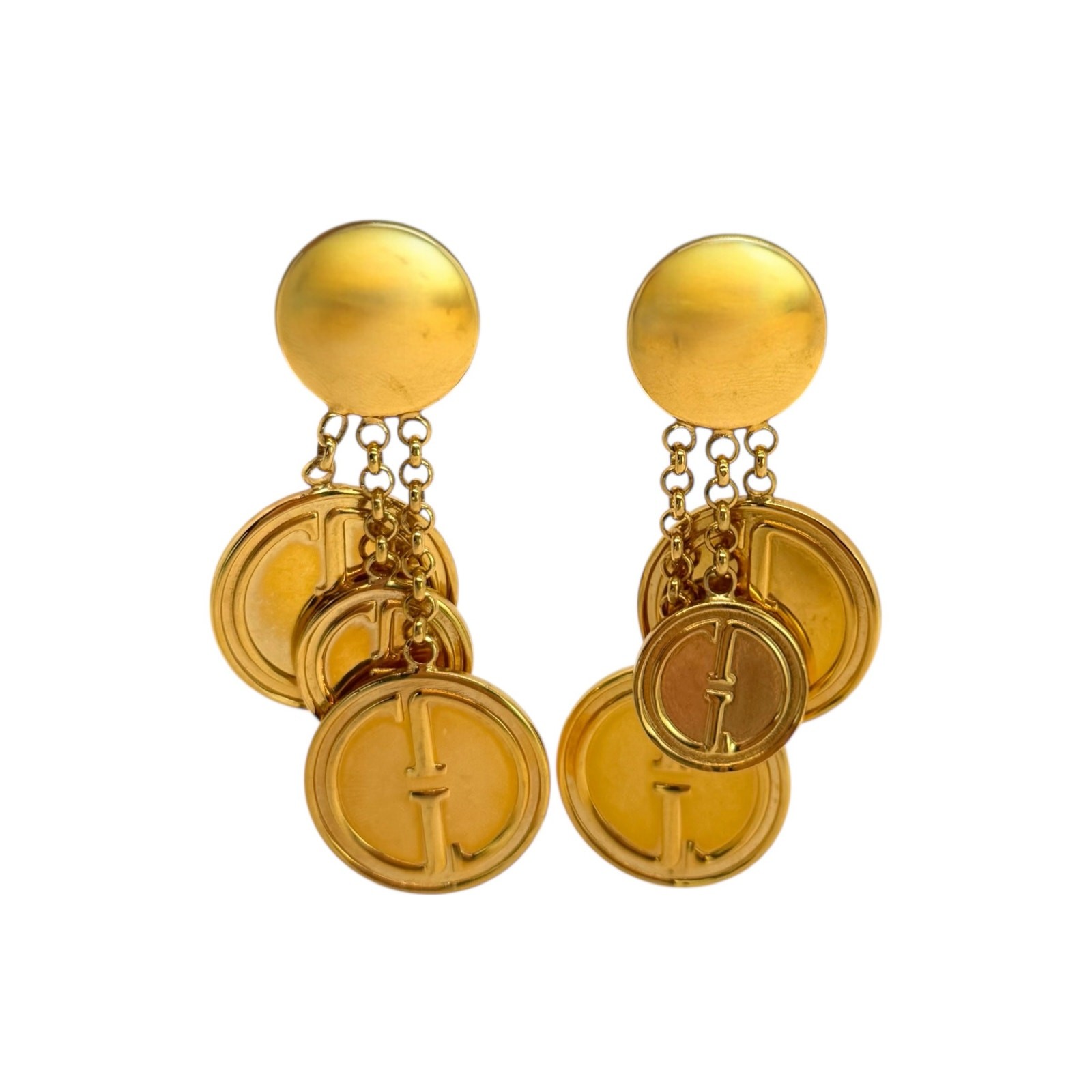 Gucci Vintage GG Coin Earrings