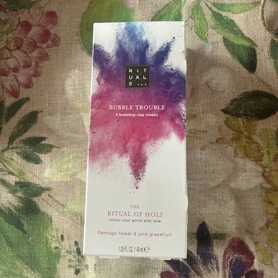 NEU RITUALS OF HOLI BUBBLE TROUBLE MASKS Limited Edition PINK GRAPEFRUIT FLAMING