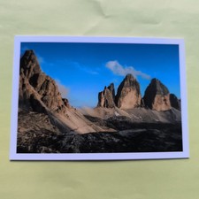 UNESCO PATRIMONIO UMANITA' DOLOMITI - TRE CIME DI LAVAREDO  CARTOLINA A COLORI