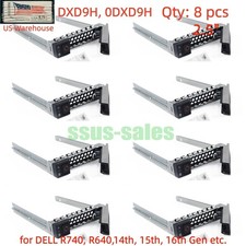 8PCS 2.5'' Hard Drive Tray Caddy DXD9H 0DXD9H for Dell R640 R740 R650 G14 15 16