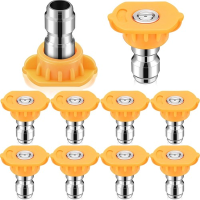 #ad 1 4 Inch Pressure Washer Nozzle Tips Quick Connector 2.5 Gpm 4000 Psi Power Wash $15.94