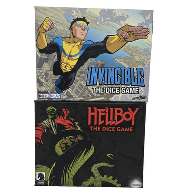 Hellboy & Invincible The Dice Game 2+ Players Comic-themed Quick & Easy Complete