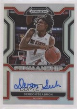 2022 Panini Prizm Draft Picks College Penmanship Silver Dereon Seabron Auto y8h
